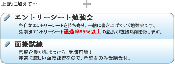 エントリーシート勉強会&面接試練